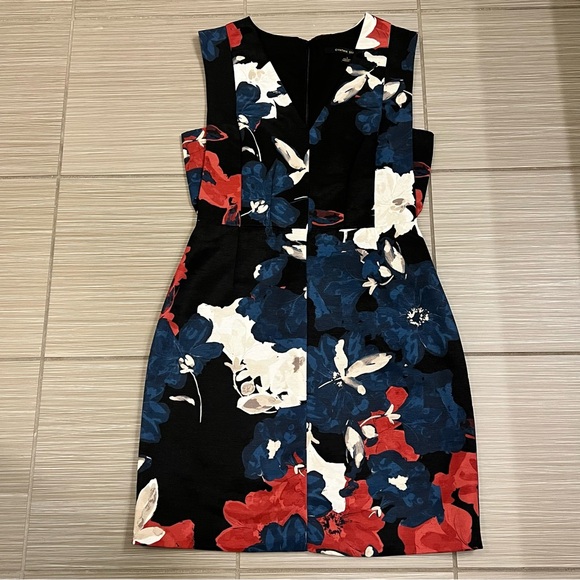 NWT Cynthia Steffe Eloide Dress Floral Printed Mini V-Neck Dress Blue Red White - Picture 6 of 13